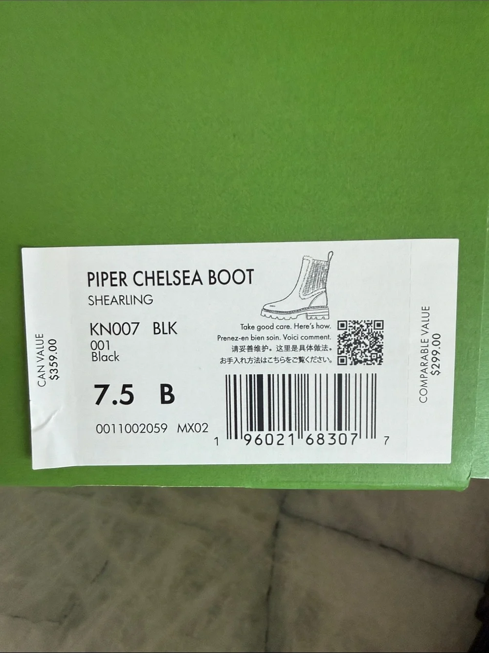 kate spade Piper Chelsea Boot size 7.5 NWT and box